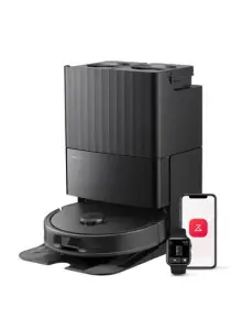 roborock Qrevo S Pro Robot Vacuum Cleaner with Mop, 18,500 Pa Suction, Upgraded from Qrevo 5AE, Anti-Tangle, Smart Obsta