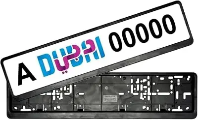 فریم نگهدارنده پلاک خودرو مشکی - بسته ۲ عددی