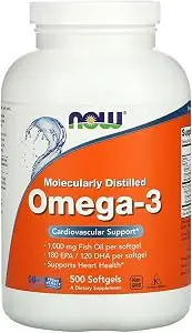 روغن ماهی امگا-3 Now Foods 1000mg