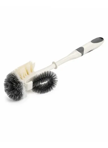 Bisbell 360° Toilet Bowl Cleaning Brush | Soft Ergonomic Grip Handle | Dense All-Around Bristles | Deep Cleaning Bathroom Toilet Brush