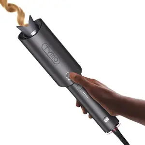 TYMO Automatic Rotating Curling Iron - TYMO CURLPRO Beach Waves Curling Wand, Portable Hair Curler, 500 Million Ionic, D