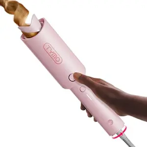 TYMO Automatic Rotating Curling Iron - TYMO CURLPRO Beach Waves Curling Wand, Portable Hair Curler, 500 Million Ionic, D