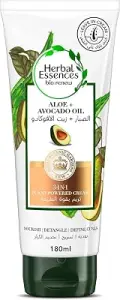 Herbal Essences Bio Renew Aloe and Avocado Oil Leave-In Conditioner with Certified Plants for Defined, Nourished and Det