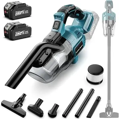 YEARTOP 16000PA Cordless Vacuum Cleaner Compatible with Makita 18V Battery