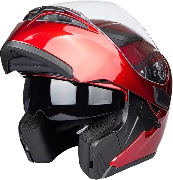 Flip-Up Helmet Motorcycle Helmet Dual Visor Sun Shield Flip up Modular Motocross ECE Approved Helmets