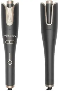 Aroura Premium Automatic Curling Iron – 1-Year Warranty, Professional Anti-Tangle Hair Curler with 1" Barrel, 4 Temp Set