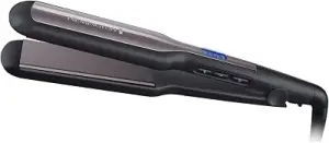 Remington Pro Ceramic Extra Wide Plate Hair Straighteners for Longer Thicker Hair, Digital Temperature Control S5525, BL
