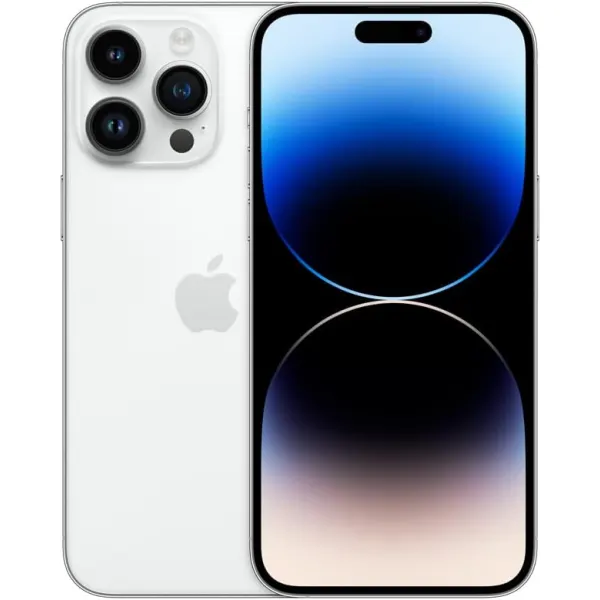 Apple (Refurbished) iPhone 14 Pro Max، 128GB، نقرهای - دو سیمکارت (نسخه آمریکایی)